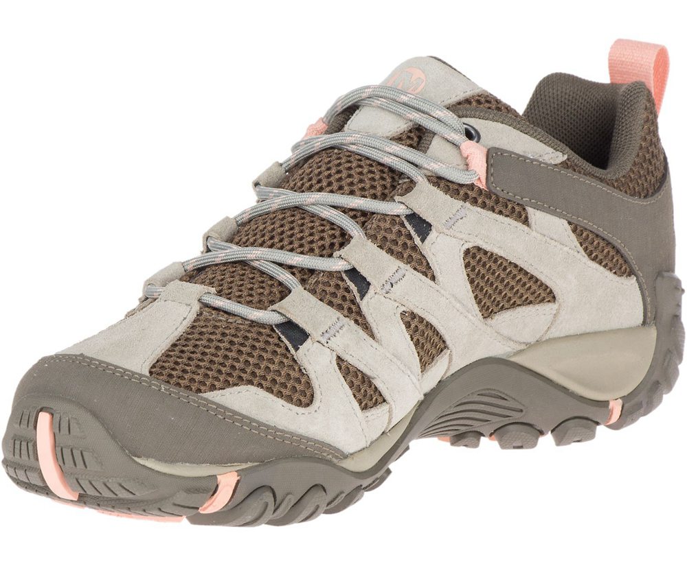 Merrell Hiking Shoes Grey - Alverstone Waterproof - Womens 80WSFHRVQ